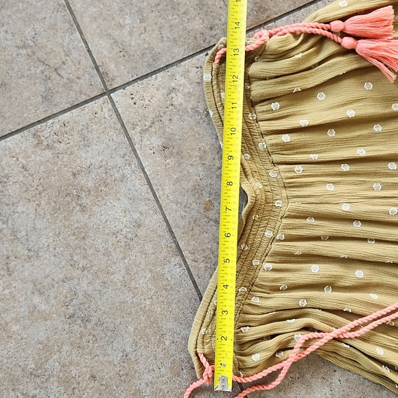 NWOT...FYree People Bohemian Olive Green Wide-Leg Pants - Picture 6 of 15